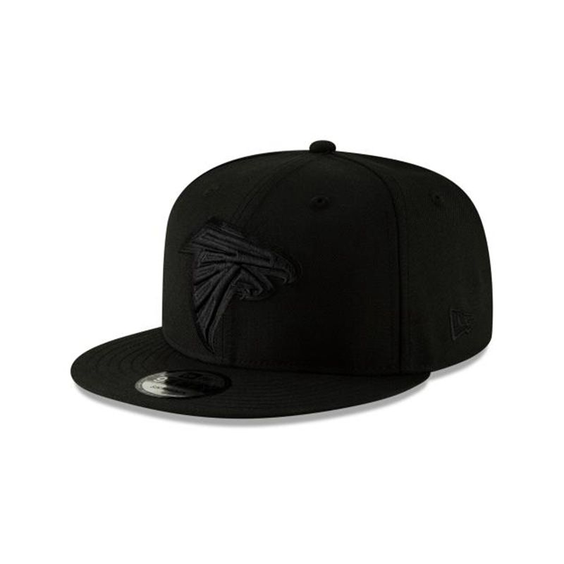 NFL Atlanta Falcons Black On Black 9Fifty Snapback (GII3021) - Black New Era Caps